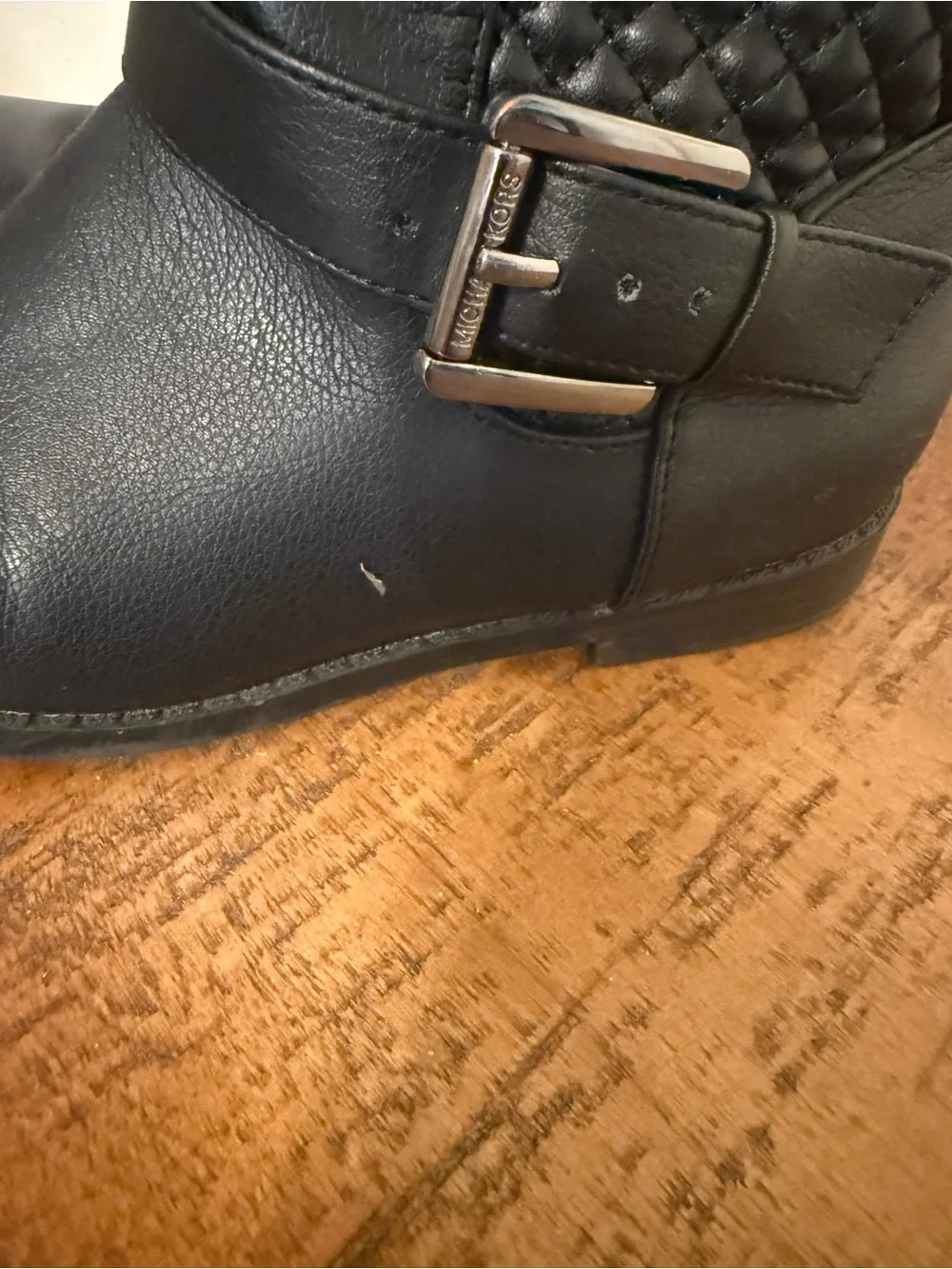 Michael Kors Black Quilted Over-the-Knee Riding Boots